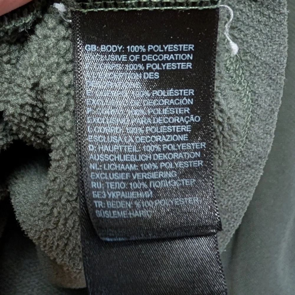 The North Face Men's Quarter-Zip Fleece Jacket Green XL